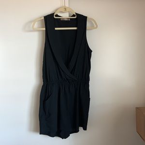 Lush Black Short Romper